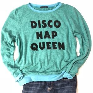 Wildfox Disco Nap Queen Sweater Jumper Medium NWOT